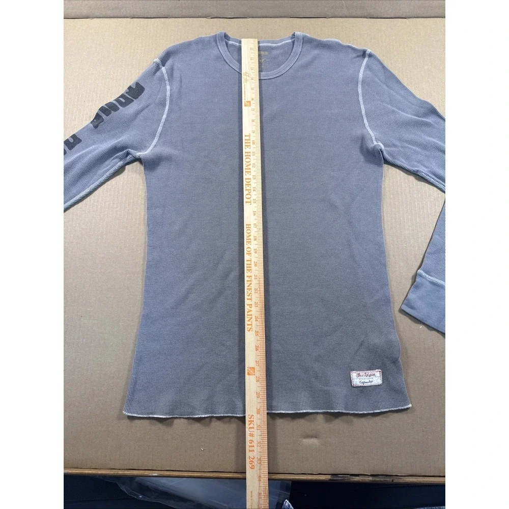 true religion‎ thermal Size XL, Gray, Logo Down Sleeve
